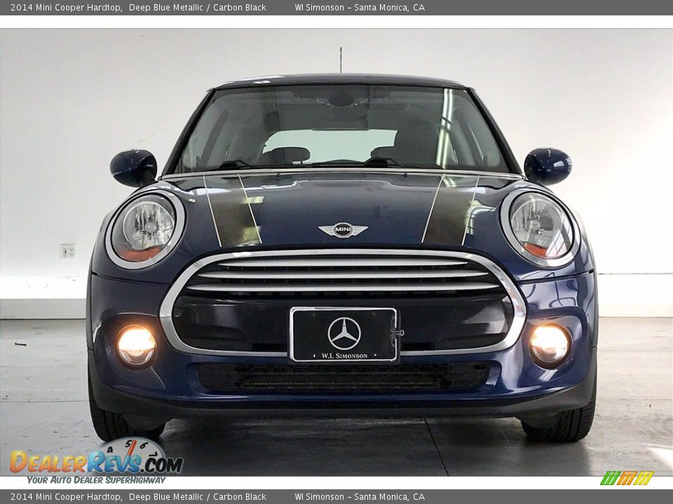 2014 Mini Cooper Hardtop Deep Blue Metallic / Carbon Black Photo #2