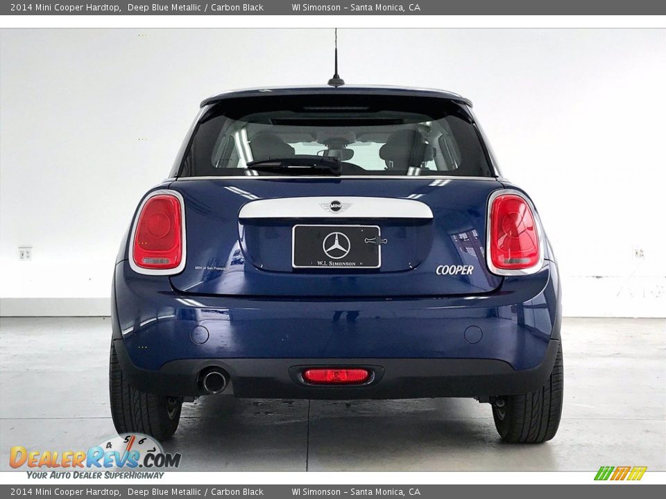 2014 Mini Cooper Hardtop Deep Blue Metallic / Carbon Black Photo #3