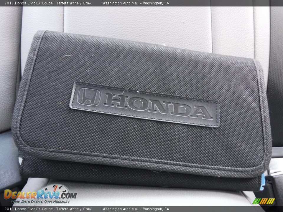 2013 Honda Civic EX Coupe Taffeta White / Gray Photo #24