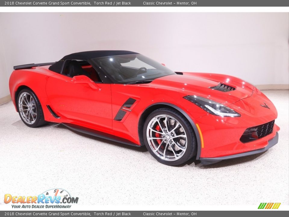 2018 Chevrolet Corvette Grand Sport Convertible Torch Red / Jet Black Photo #2