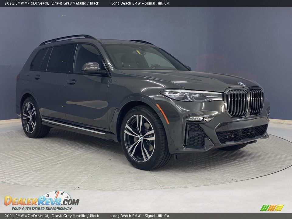 2021 BMW X7 xDrive40i Dravit Grey Metallic / Black Photo #27
