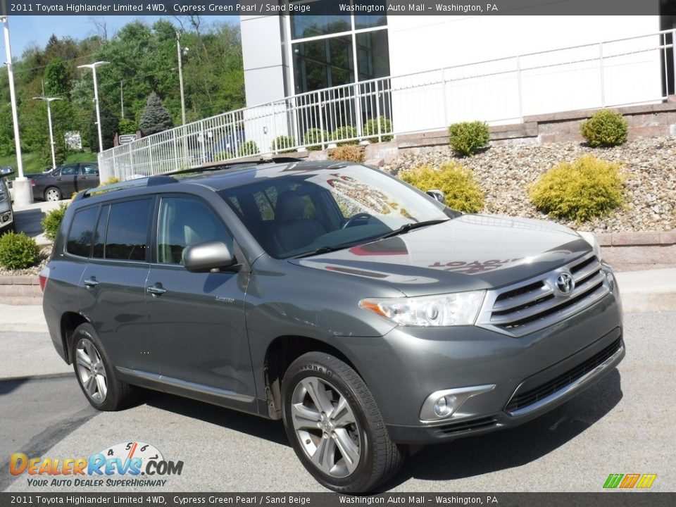 2011 Toyota Highlander Limited 4WD Cypress Green Pearl / Sand Beige Photo #1