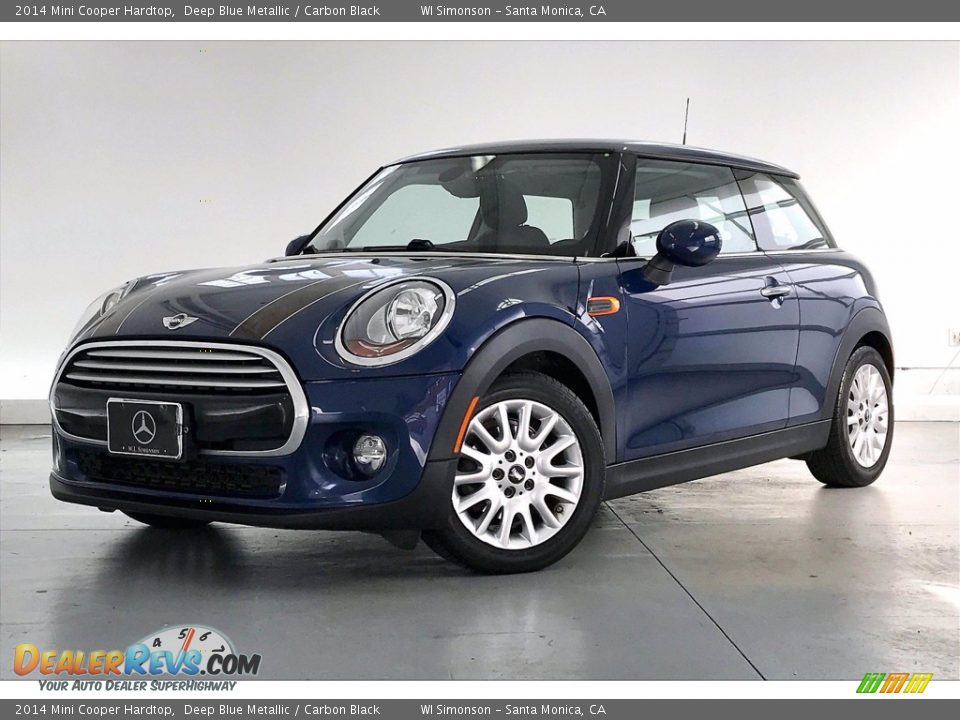 2014 Mini Cooper Hardtop Deep Blue Metallic / Carbon Black Photo #12