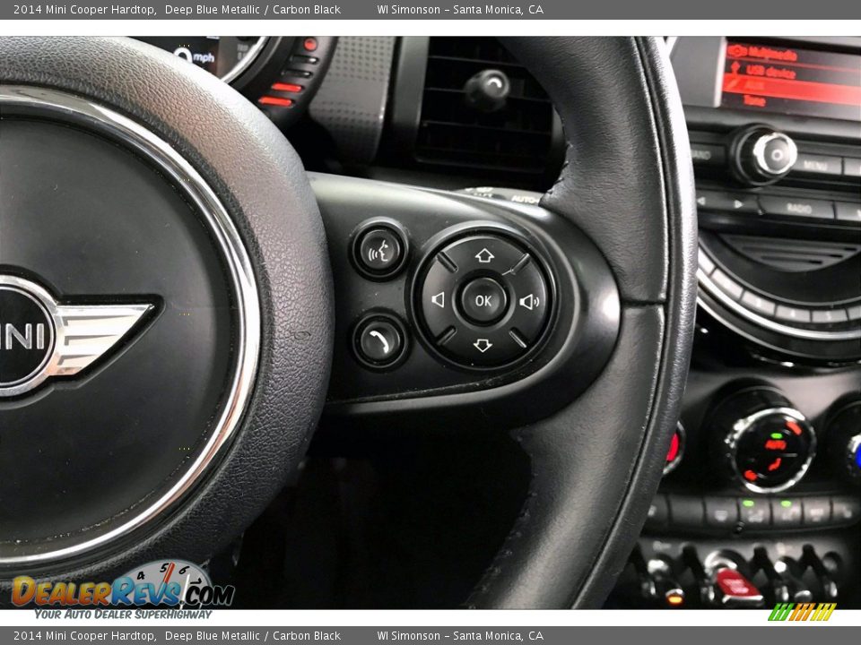 2014 Mini Cooper Hardtop Deep Blue Metallic / Carbon Black Photo #22