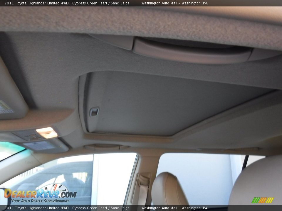 2011 Toyota Highlander Limited 4WD Cypress Green Pearl / Sand Beige Photo #22
