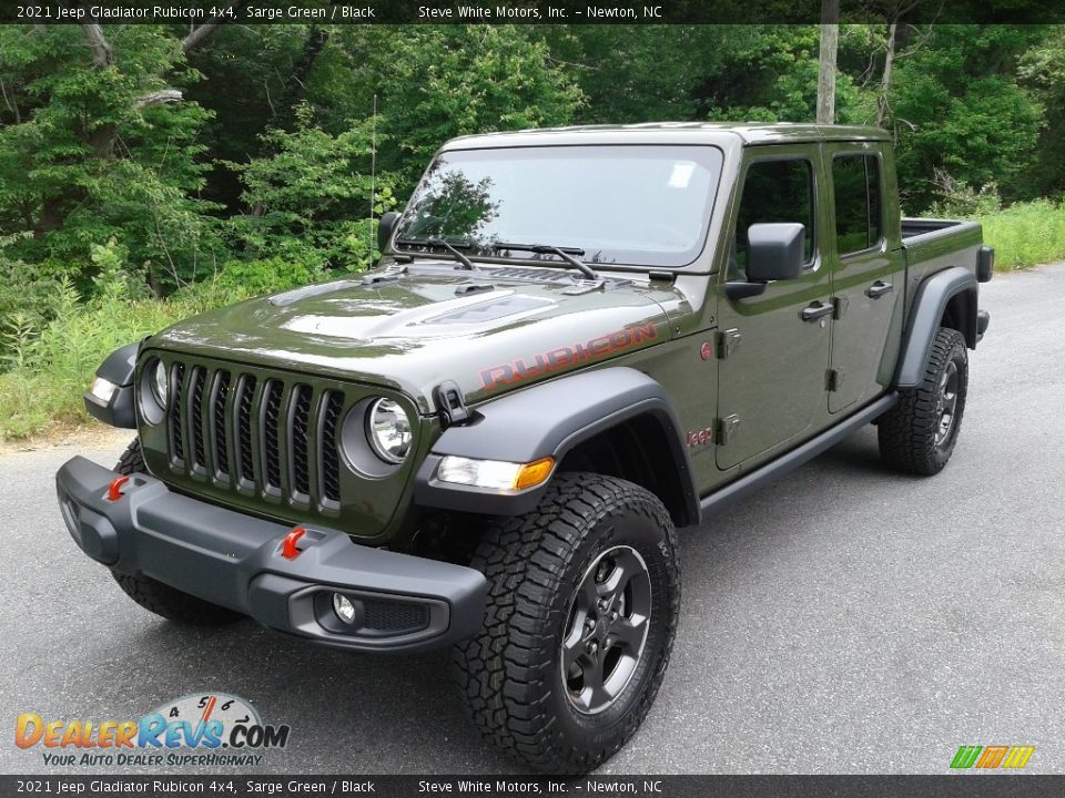 2021 Jeep Gladiator Rubicon 4x4 Sarge Green / Black Photo #2