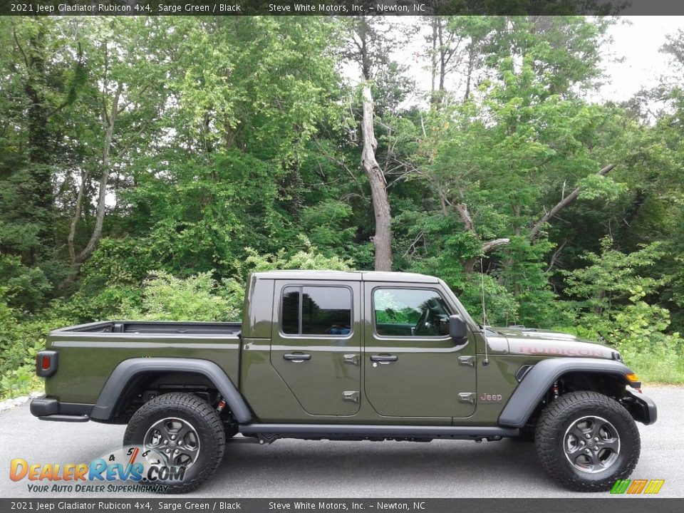 2021 Jeep Gladiator Rubicon 4x4 Sarge Green / Black Photo #5