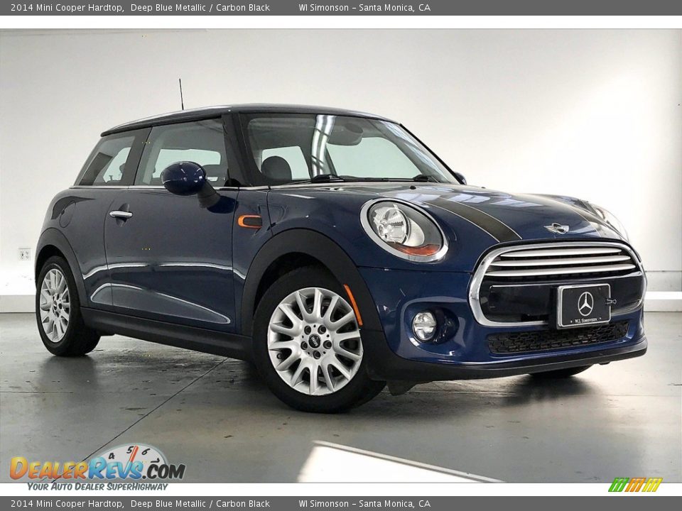 2014 Mini Cooper Hardtop Deep Blue Metallic / Carbon Black Photo #33