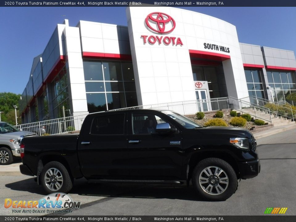 2020 Toyota Tundra Platinum CrewMax 4x4 Midnight Black Metallic / Black Photo #2