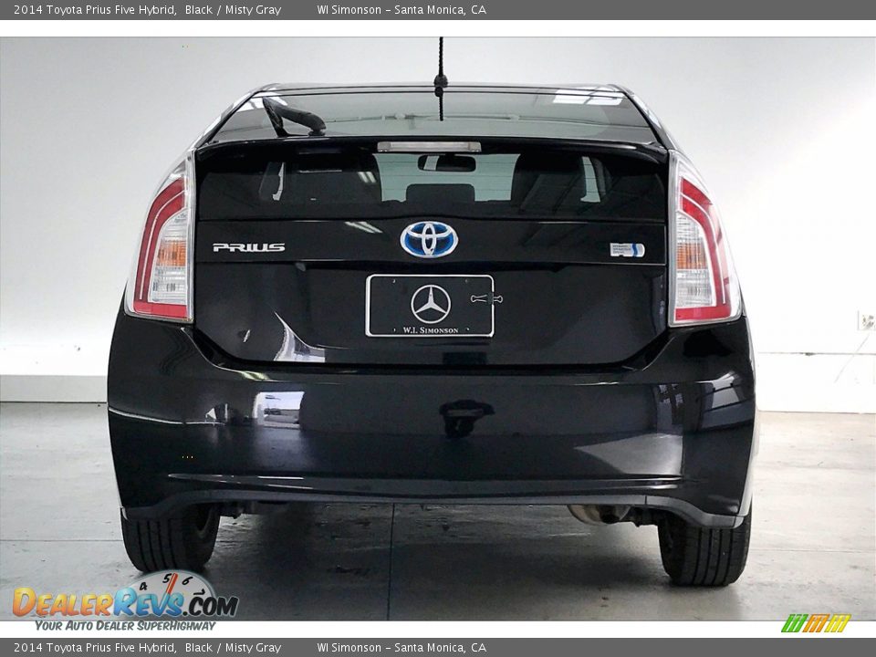 2014 Toyota Prius Five Hybrid Black / Misty Gray Photo #3