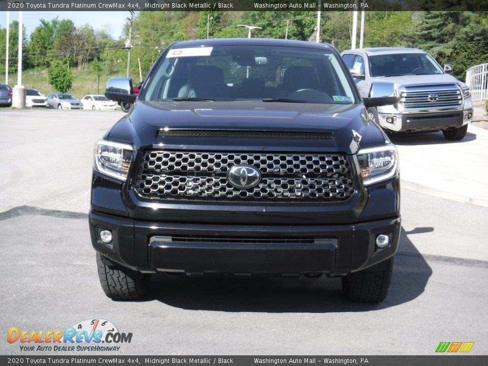 2020 Toyota Tundra Platinum CrewMax 4x4 Midnight Black Metallic / Black Photo #12