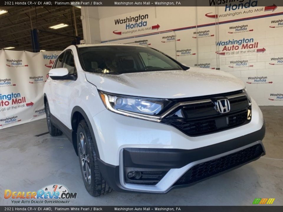 2021 Honda CR-V EX AWD Platinum White Pearl / Black Photo #1