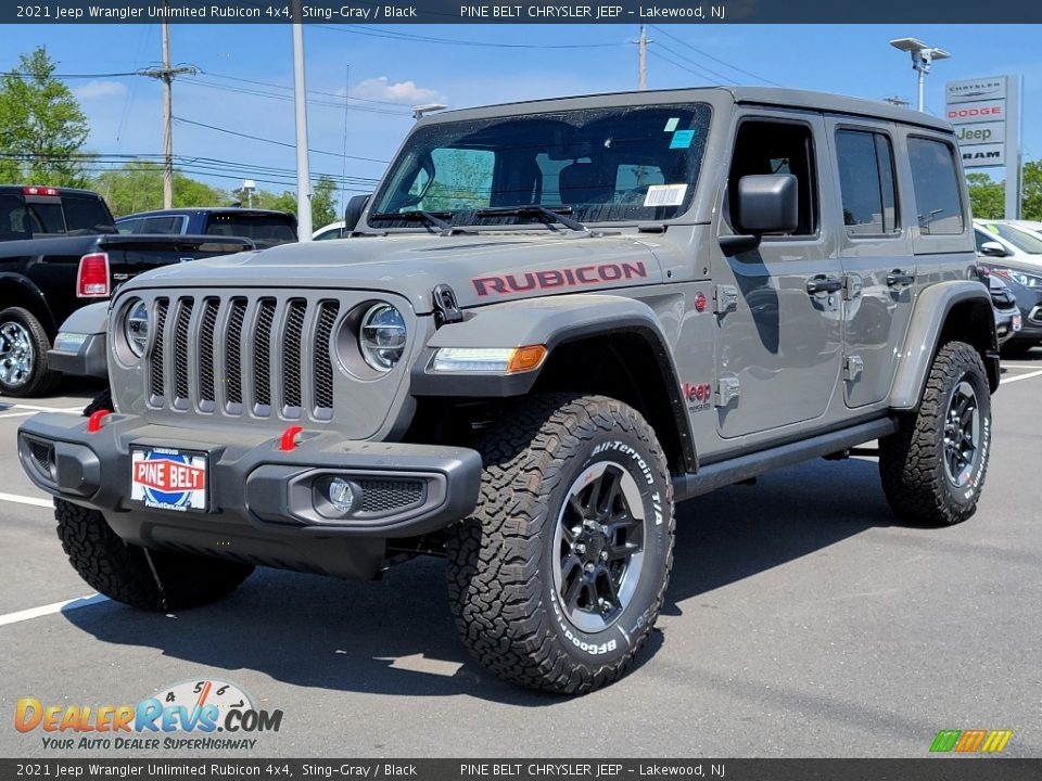 2021 Jeep Wrangler Unlimited Rubicon 4x4 Sting-Gray / Black Photo #1