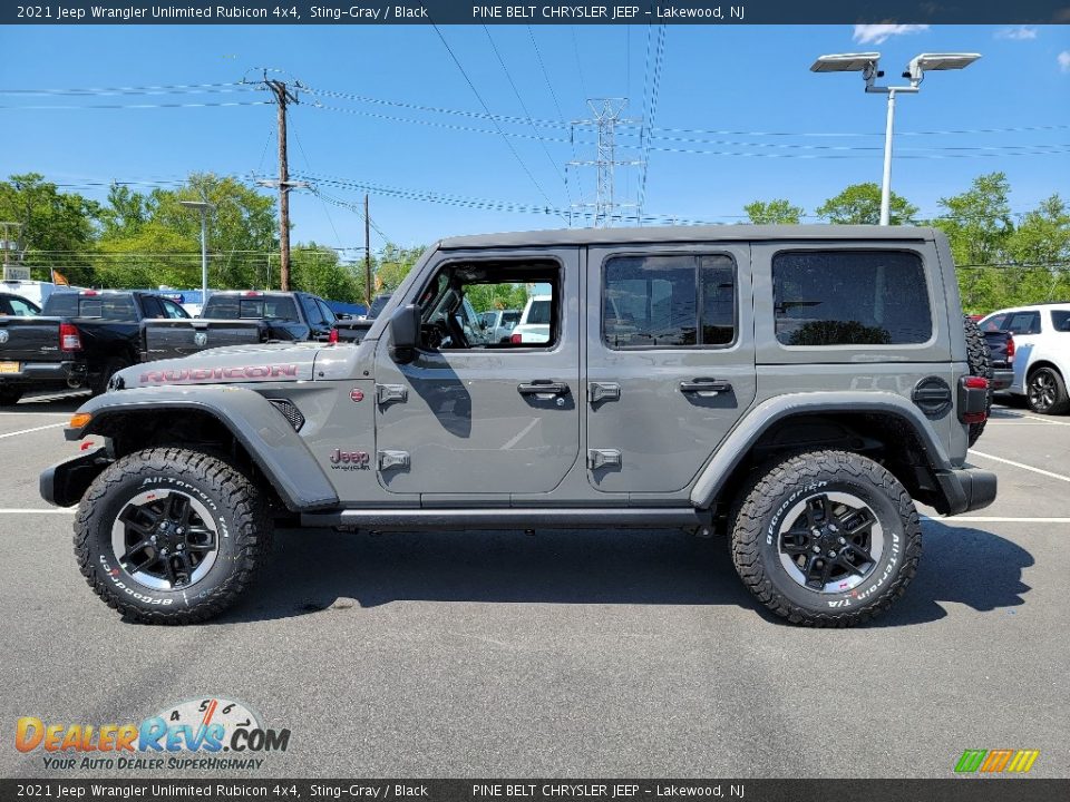 2021 Jeep Wrangler Unlimited Rubicon 4x4 Sting-Gray / Black Photo #4