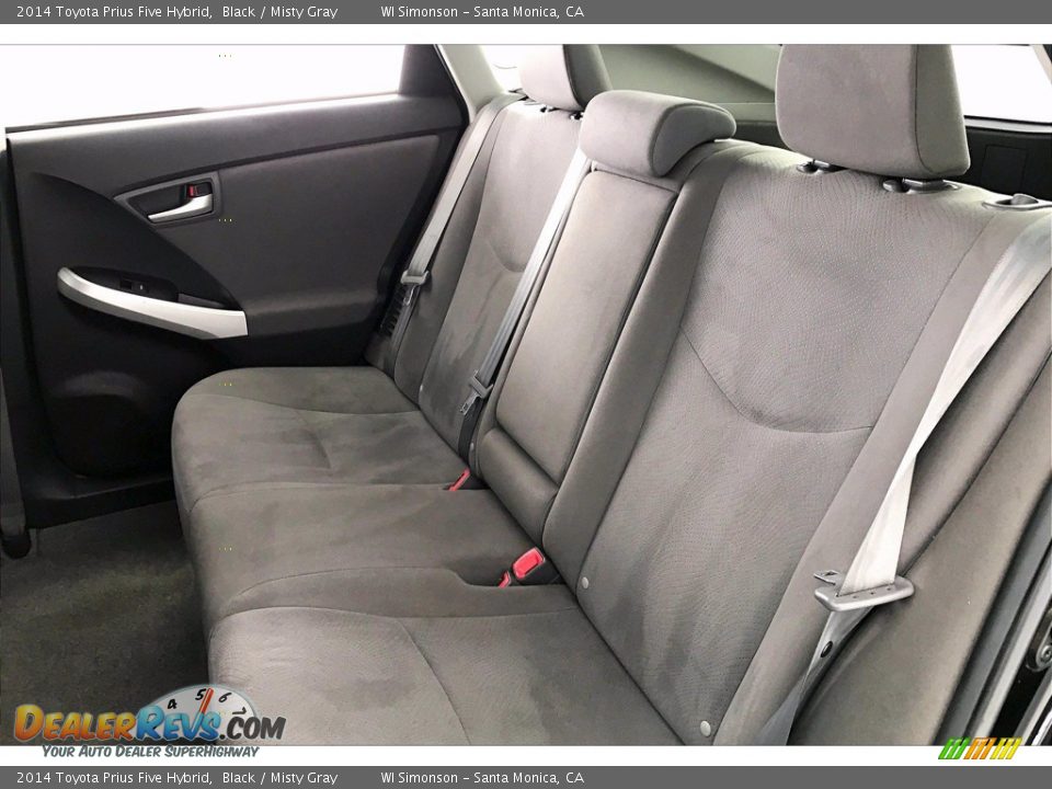 2014 Toyota Prius Five Hybrid Black / Misty Gray Photo #20
