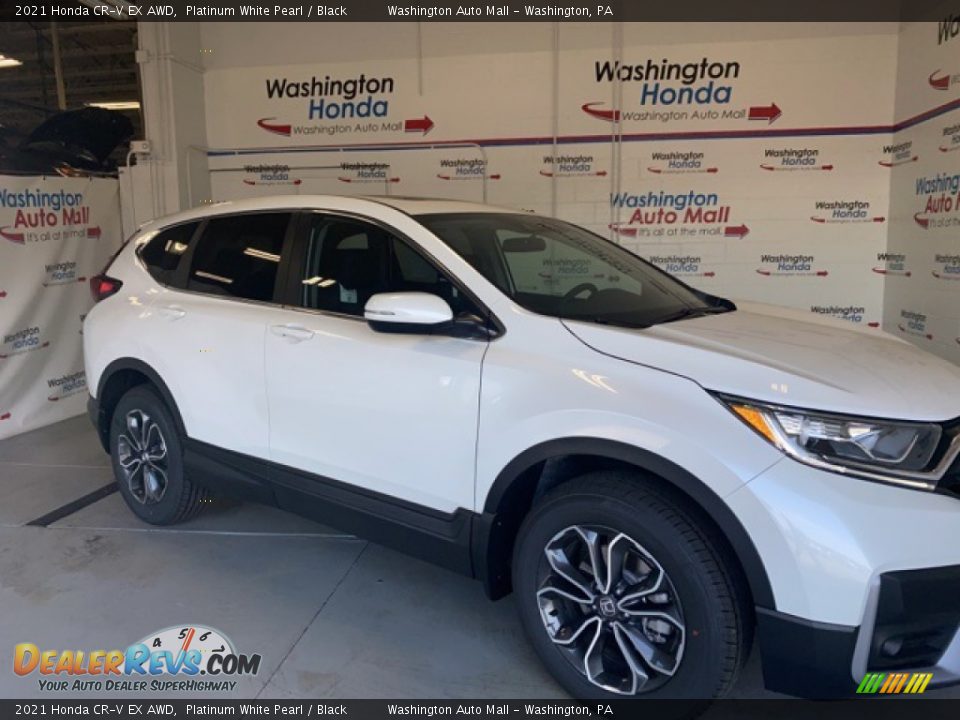 2021 Honda CR-V EX AWD Platinum White Pearl / Black Photo #2