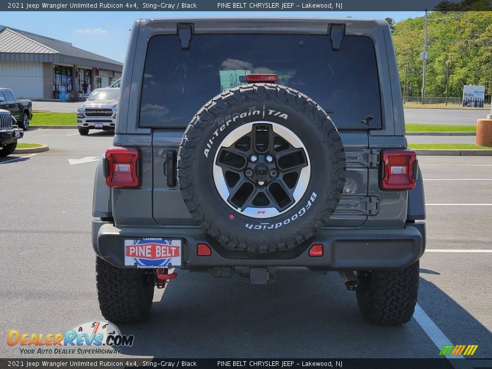 2021 Jeep Wrangler Unlimited Rubicon 4x4 Sting-Gray / Black Photo #7