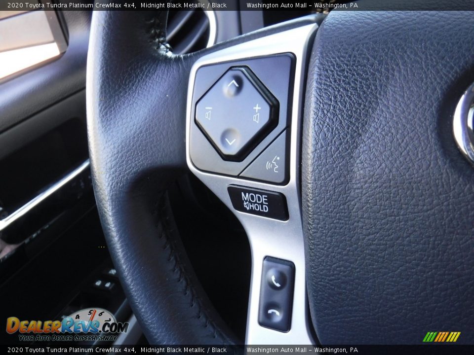 2020 Toyota Tundra Platinum CrewMax 4x4 Midnight Black Metallic / Black Photo #31