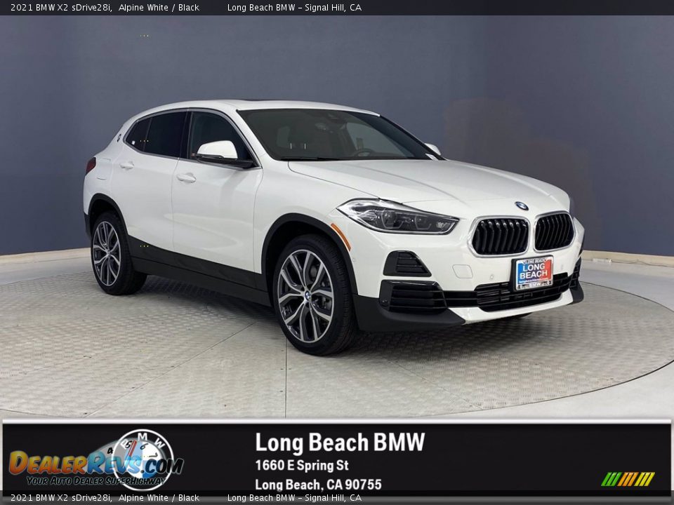 2021 BMW X2 sDrive28i Alpine White / Black Photo #1
