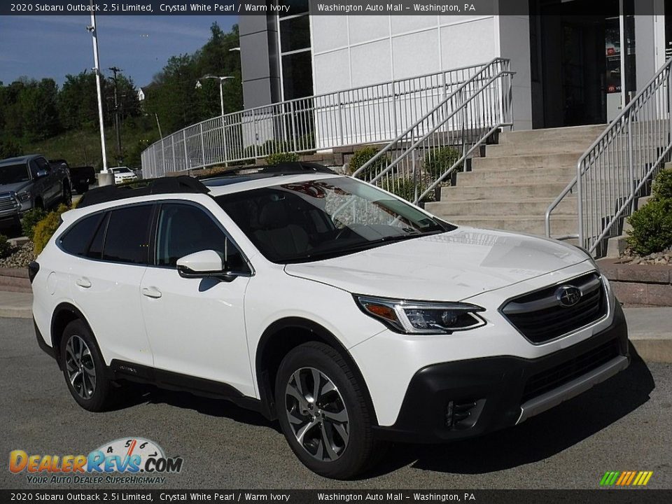 2020 Subaru Outback 2.5i Limited Crystal White Pearl / Warm Ivory Photo #1