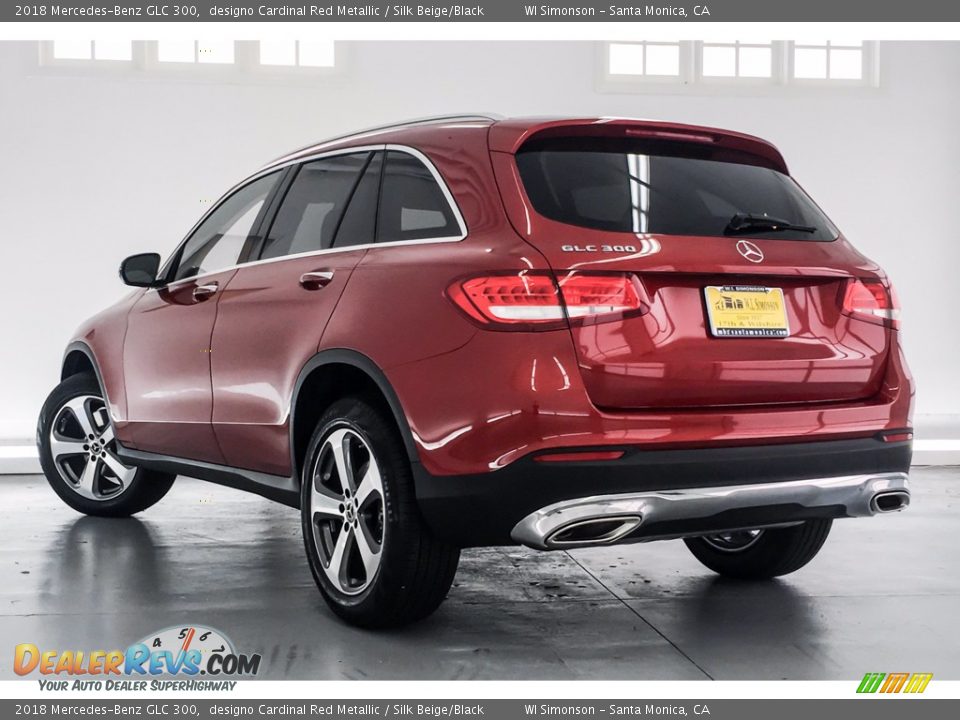 2018 Mercedes-Benz GLC 300 designo Cardinal Red Metallic / Silk Beige/Black Photo #3