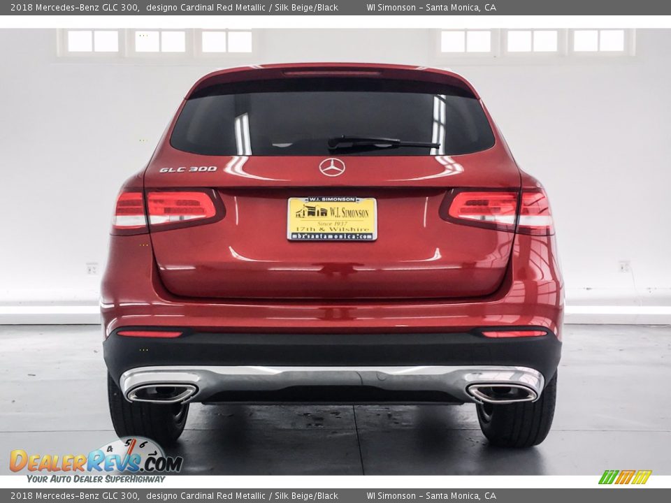 2018 Mercedes-Benz GLC 300 designo Cardinal Red Metallic / Silk Beige/Black Photo #4