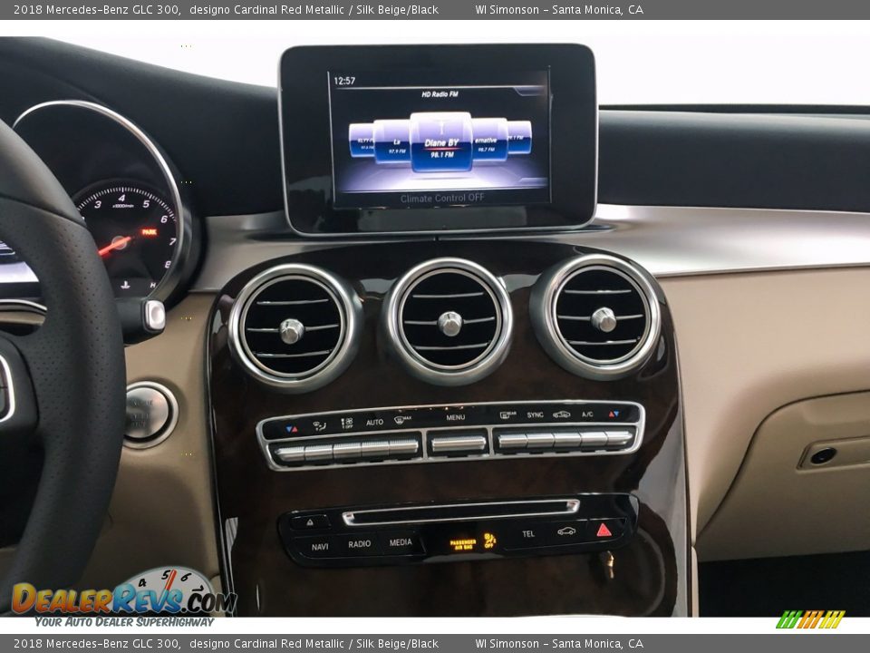 2018 Mercedes-Benz GLC 300 designo Cardinal Red Metallic / Silk Beige/Black Photo #6