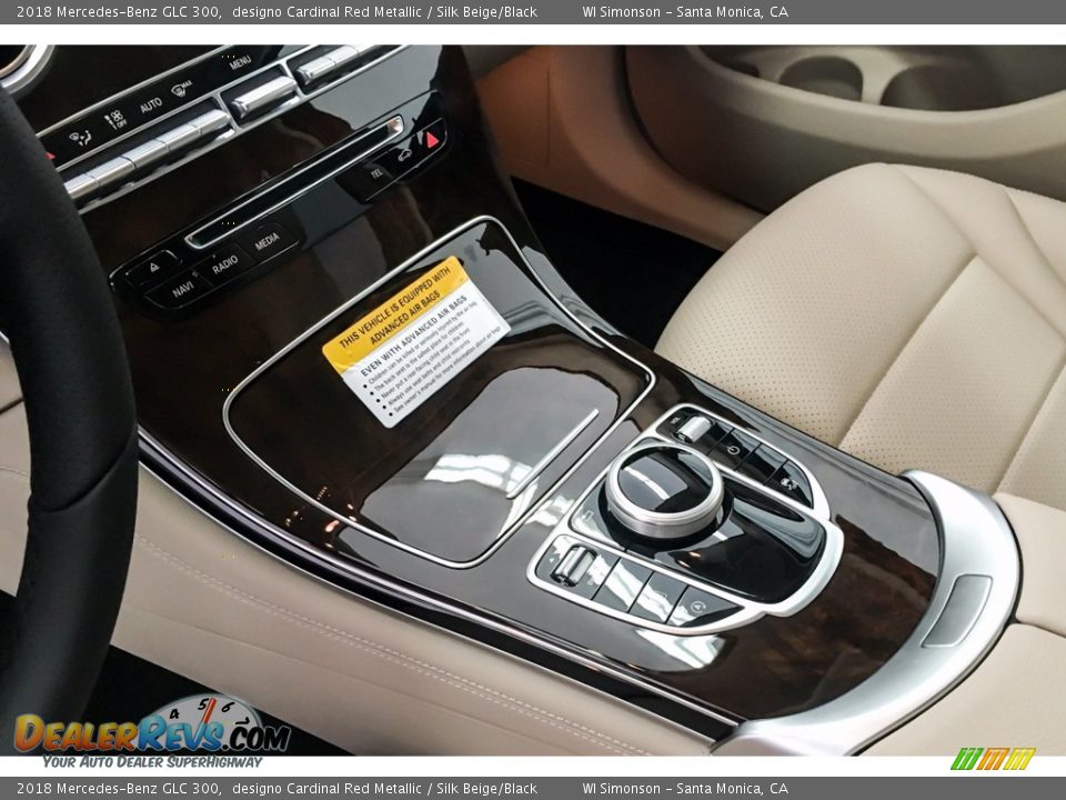 2018 Mercedes-Benz GLC 300 designo Cardinal Red Metallic / Silk Beige/Black Photo #7