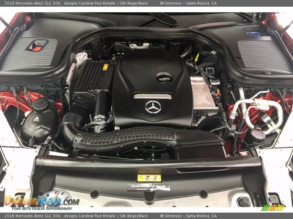 2018 Mercedes-Benz GLC 300 designo Cardinal Red Metallic / Silk Beige/Black Photo #8