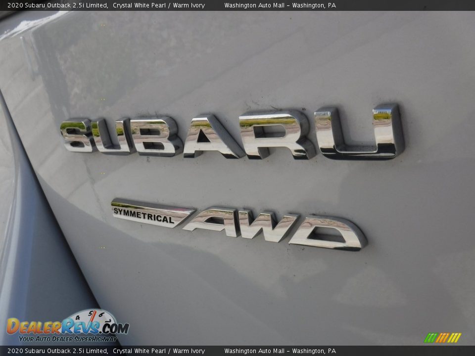 2020 Subaru Outback 2.5i Limited Crystal White Pearl / Warm Ivory Photo #15