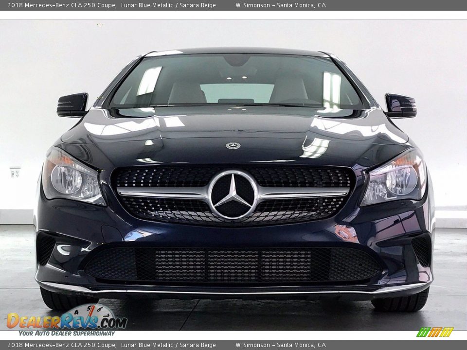 2018 Mercedes-Benz CLA 250 Coupe Lunar Blue Metallic / Sahara Beige Photo #2