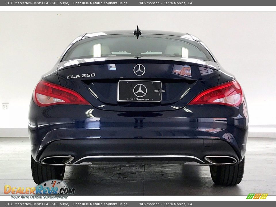 2018 Mercedes-Benz CLA 250 Coupe Lunar Blue Metallic / Sahara Beige Photo #3