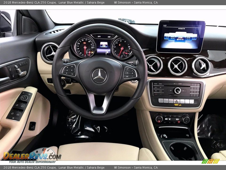 2018 Mercedes-Benz CLA 250 Coupe Lunar Blue Metallic / Sahara Beige Photo #4