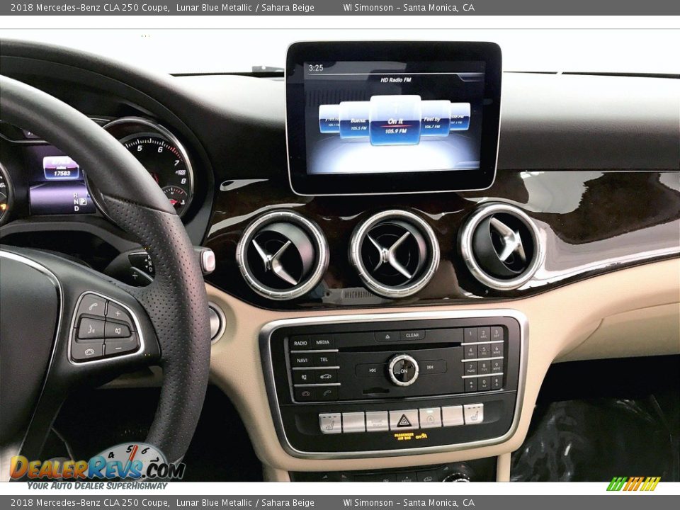 2018 Mercedes-Benz CLA 250 Coupe Lunar Blue Metallic / Sahara Beige Photo #5