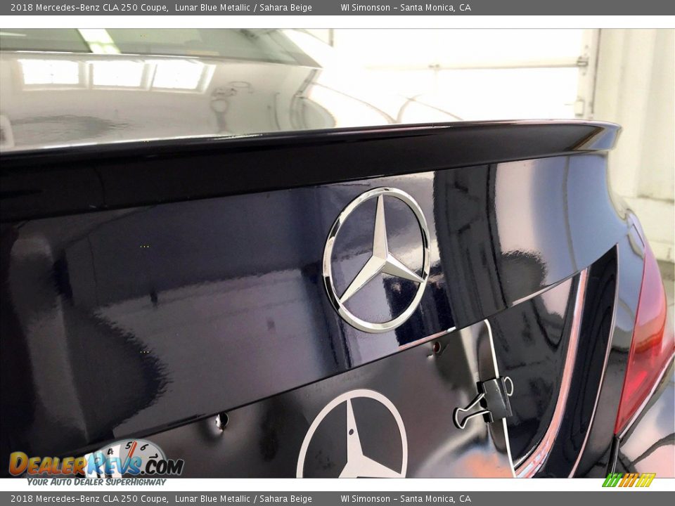2018 Mercedes-Benz CLA 250 Coupe Lunar Blue Metallic / Sahara Beige Photo #7