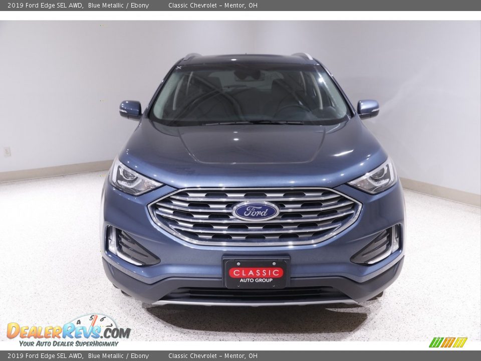 2019 Ford Edge SEL AWD Blue Metallic / Ebony Photo #2