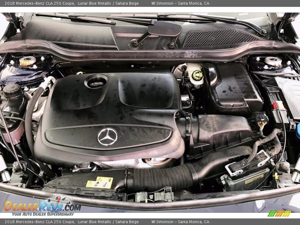 2018 Mercedes-Benz CLA 250 Coupe Lunar Blue Metallic / Sahara Beige Photo #9