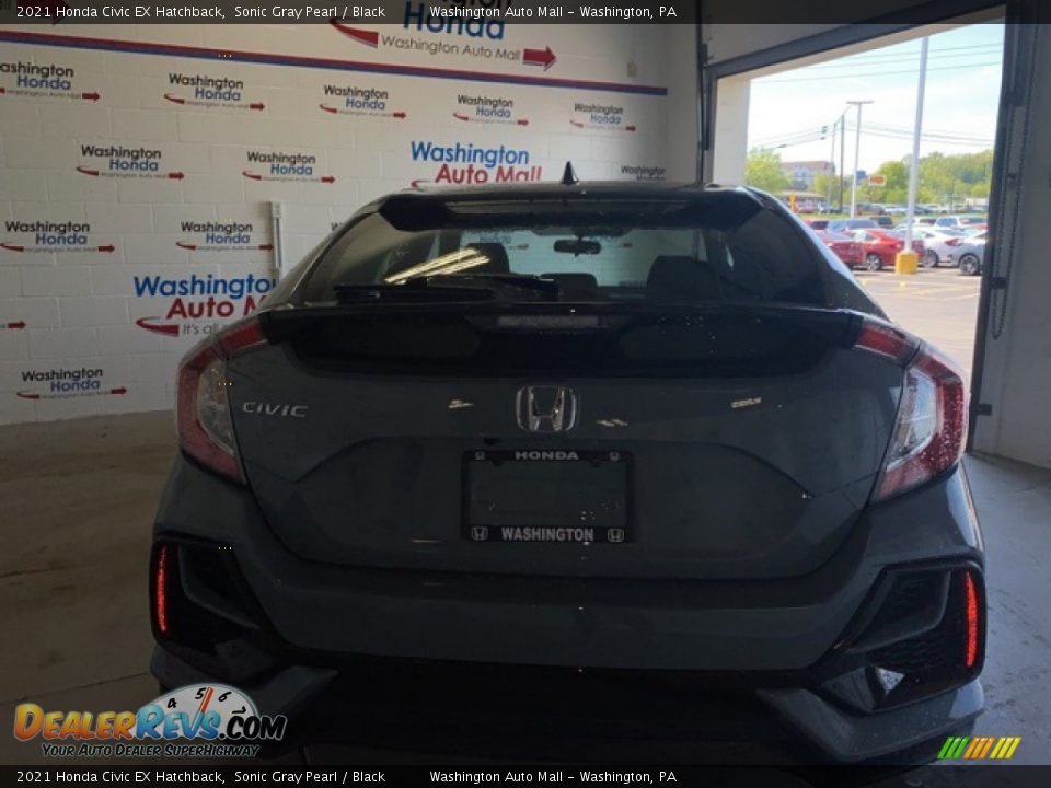 2021 Honda Civic EX Hatchback Sonic Gray Pearl / Black Photo #3