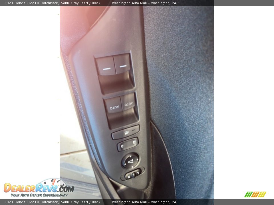 2021 Honda Civic EX Hatchback Sonic Gray Pearl / Black Photo #7