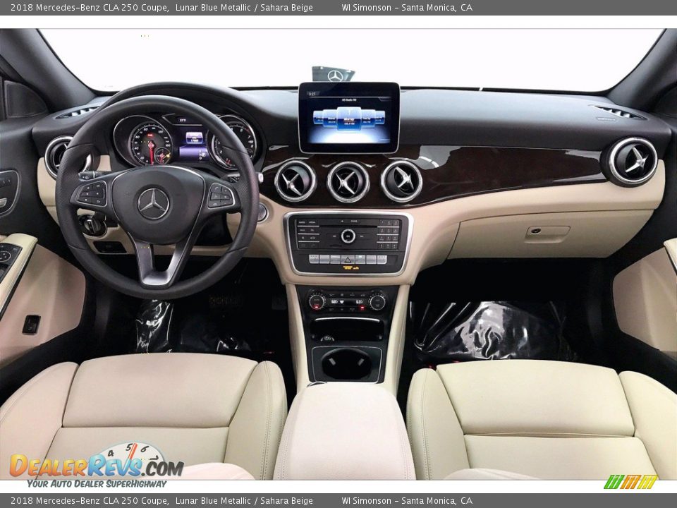 2018 Mercedes-Benz CLA 250 Coupe Lunar Blue Metallic / Sahara Beige Photo #15