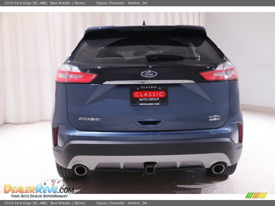 2019 Ford Edge SEL AWD Blue Metallic / Ebony Photo #16