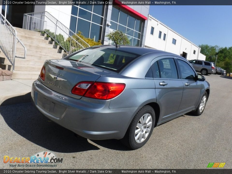 2010 Chrysler Sebring Touring Sedan Bright Silver Metallic / Dark Slate Gray Photo #11