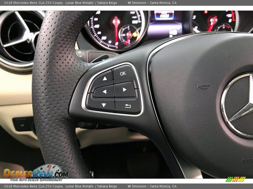 2018 Mercedes-Benz CLA 250 Coupe Lunar Blue Metallic / Sahara Beige Photo #21