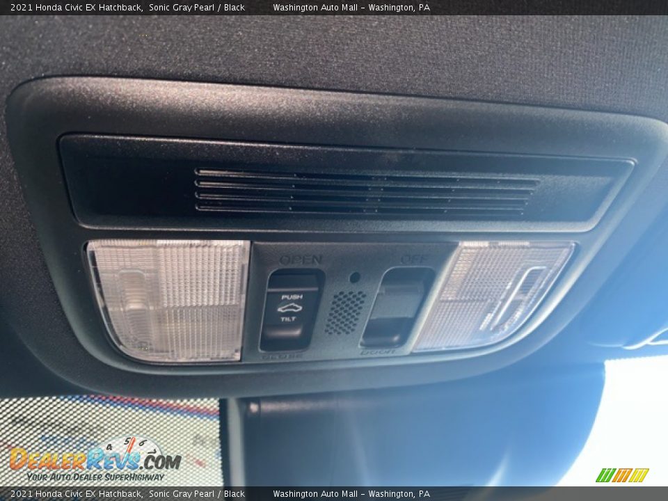 2021 Honda Civic EX Hatchback Sonic Gray Pearl / Black Photo #16
