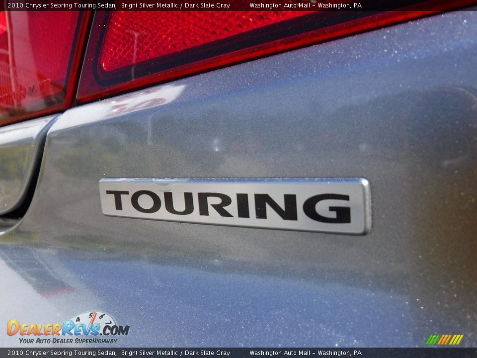 2010 Chrysler Sebring Touring Sedan Bright Silver Metallic / Dark Slate Gray Photo #12