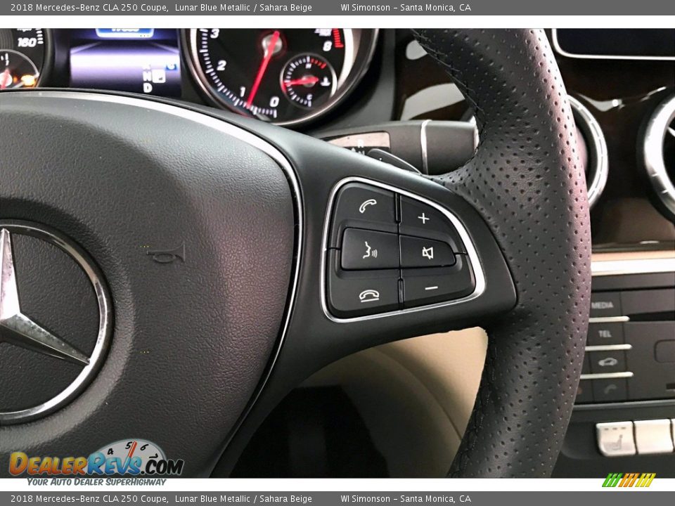 2018 Mercedes-Benz CLA 250 Coupe Lunar Blue Metallic / Sahara Beige Photo #22