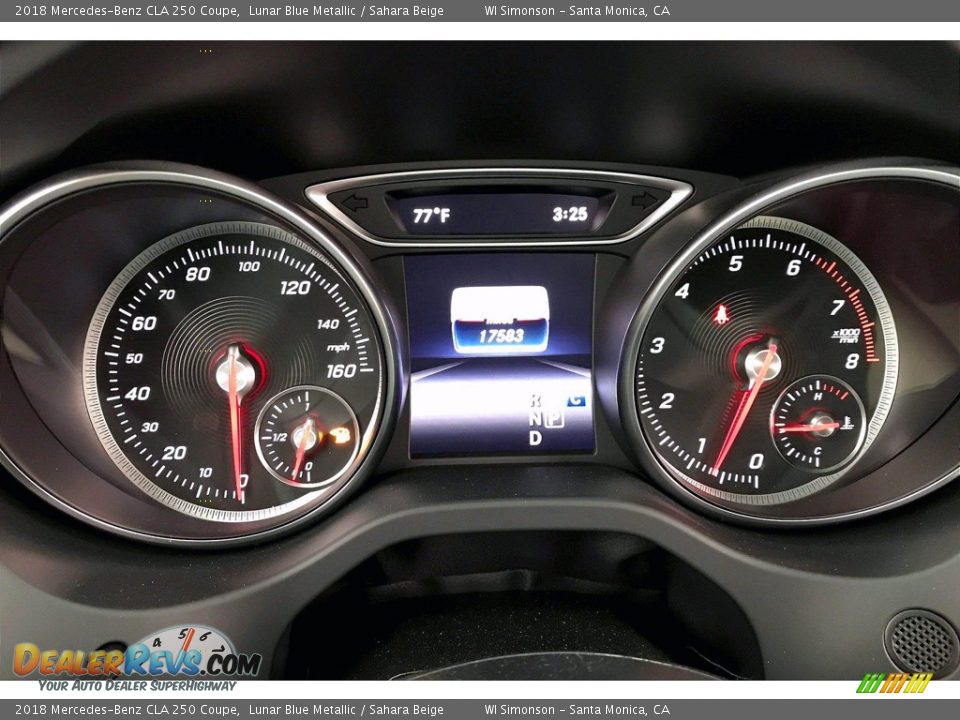 2018 Mercedes-Benz CLA 250 Coupe Lunar Blue Metallic / Sahara Beige Photo #23