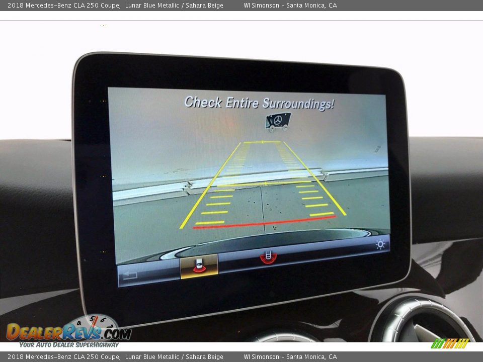 2018 Mercedes-Benz CLA 250 Coupe Lunar Blue Metallic / Sahara Beige Photo #24