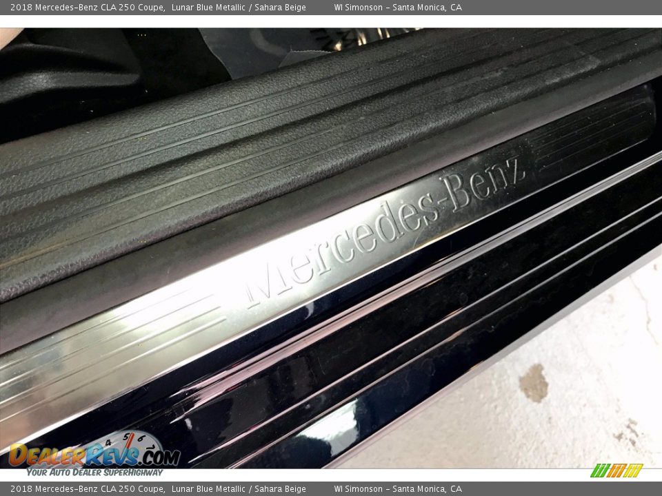 2018 Mercedes-Benz CLA 250 Coupe Lunar Blue Metallic / Sahara Beige Photo #25