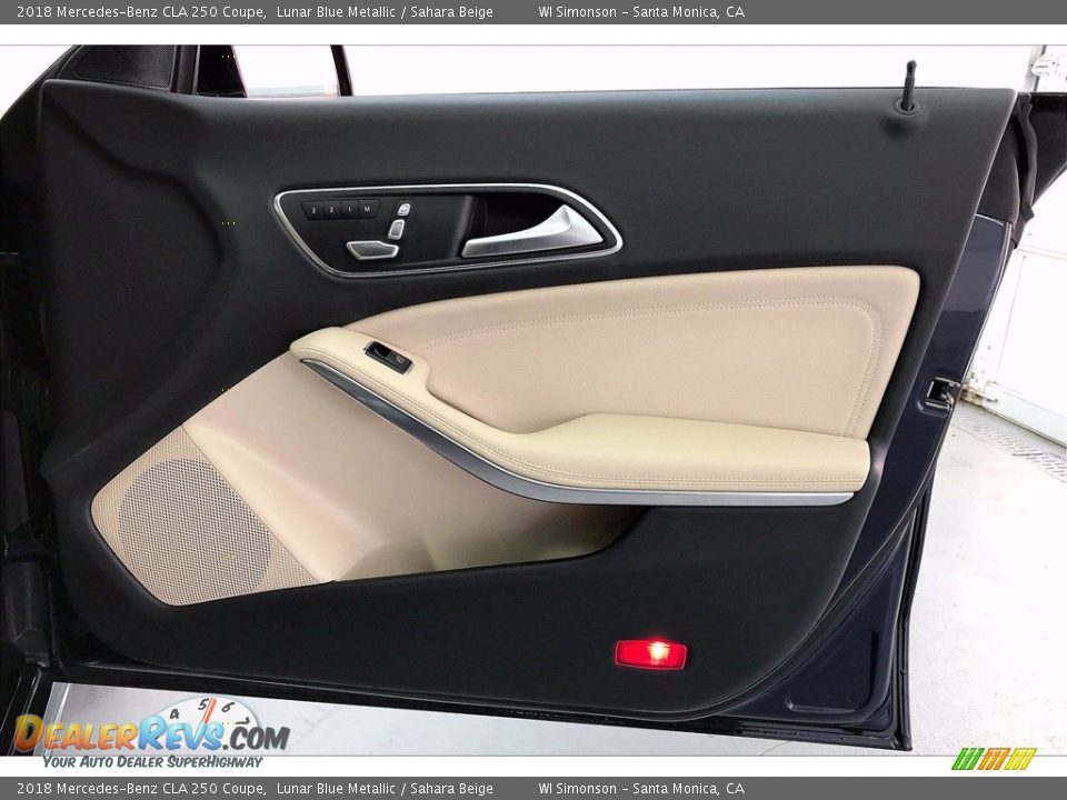 2018 Mercedes-Benz CLA 250 Coupe Lunar Blue Metallic / Sahara Beige Photo #27